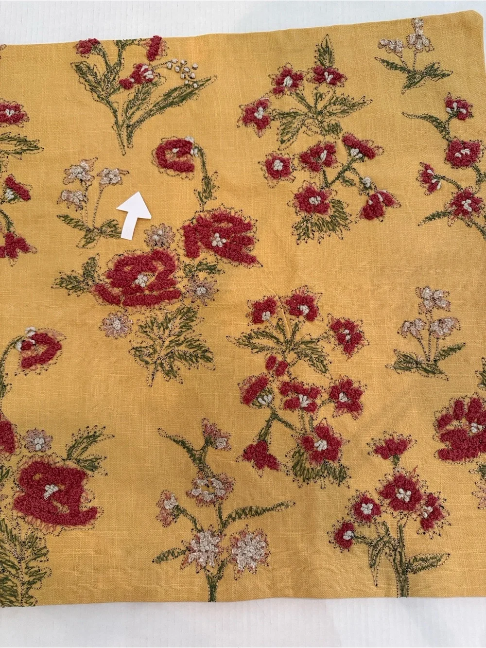 Pottery Barn Redmond Embroidered Reversible Pillow Cover 24” x 24” *DETAILS*